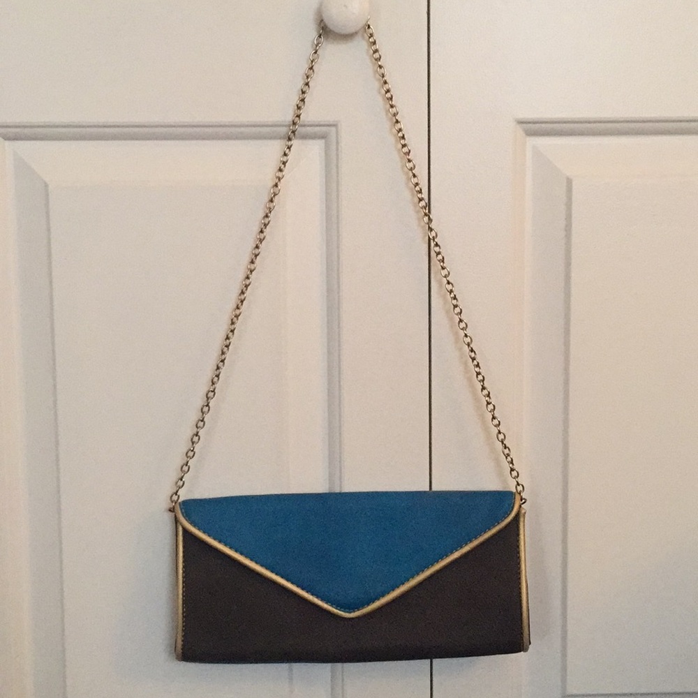 Big Buddha Black and Blue Bag w Detachable Strap